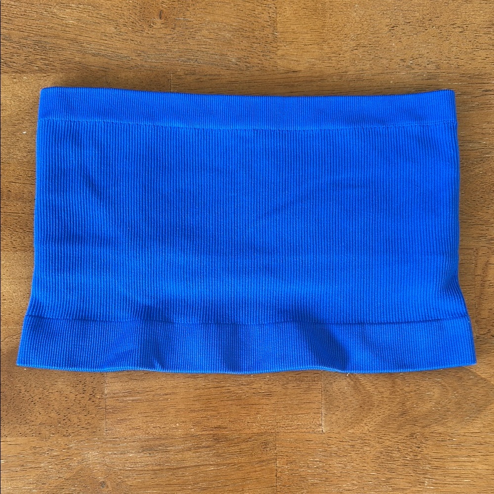 Aerie Blue Ribbed Crop Top